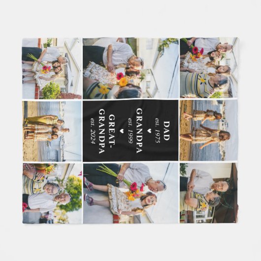 Vater, Großvater, Großgroßvater errichtet Schuppen Fleecedecke (Vorderseite (Horizontal))