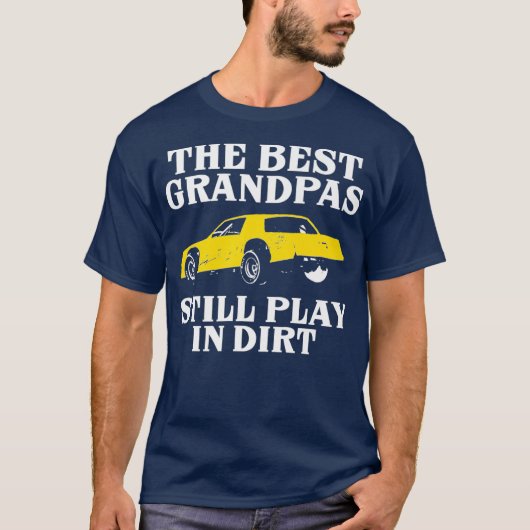 Väter Großvater Opa Racing Play Dirt Fan T-Shirt (Vorderseite)