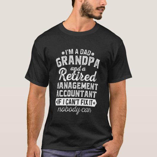 Vater Großvater und geduldeter Rechnungsführer T-Shirt (Vorderseite)