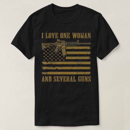 Vater Großvater Veteran US-Flagge I Liebe Eine Fra T-Shirt (Design vorne)