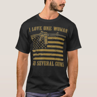 Vater Großvater Veteran US-Flagge I Liebe Eine Fra T-Shirt