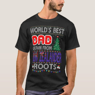 Vater Grown New Zealander Roots Weihnachtssüßer T-Shirt