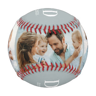 Vater gründete 3 Foto-Collage-Erinnerungsgeschenk Baseball