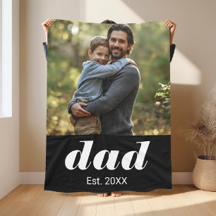 Vater gründete Foto Vatertag Fleecedecke