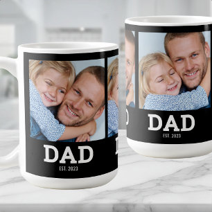 Vater gründete Schwarz 3 Foto Kaffeetasse