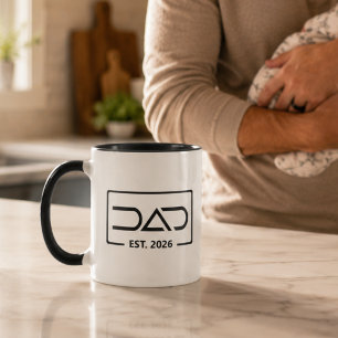 Vater Gründung Jahr Moderne Typographie Tasse