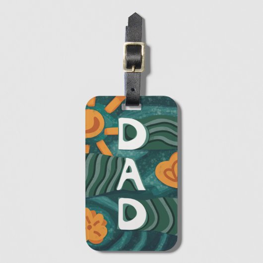 Vater - Grüne Feier des Nationalen Vaters Gepäckanhänger (Vorderseite Vertikal)