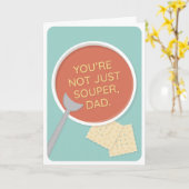 Vater-Grußkarte für den Superdad Karte (Gelbe Blume)