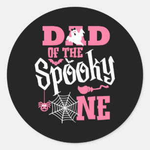 Vater Halloween 1. Geburtstag Matching Family Spoo Runder Aufkleber