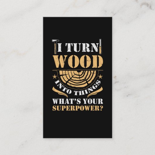 Vater Handwerker Husband Carpenter Visitenkarte (Vorderseite)