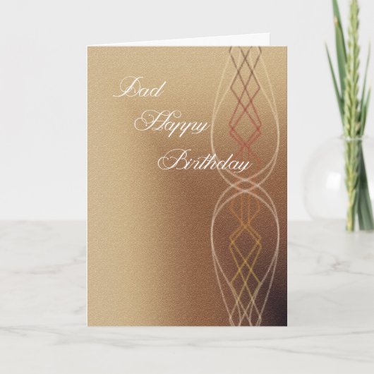 Vater Happy Birthday Karte (Vorderseite)