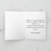 Vater Happy Birthday Karte (Innenseite)