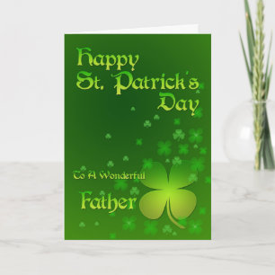 Vater, Happy St Patrick's Day Card Karte