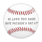 VATER Happy Vathers Day Foto Baseball (Rückseite)