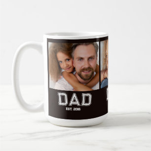 Vater hat elegante 3 Foto-Geschenke Schwarz einger Kaffeetasse