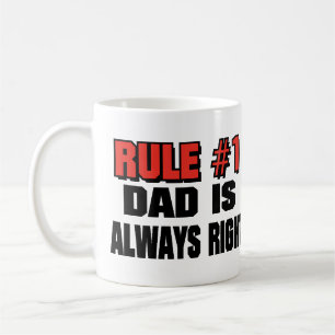 VATER HAT IMMER RECHT! KAFFEETASSE