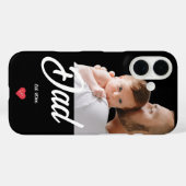 Vater hat lustiges Skript Foto Herz Geschenk einge Case-Mate iPhone Hülle (Rückseite (Horizontal))