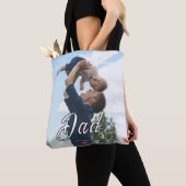 Vater hat lustiges Skript Foto Herz Geschenk einge Tasche (Von Nahem)