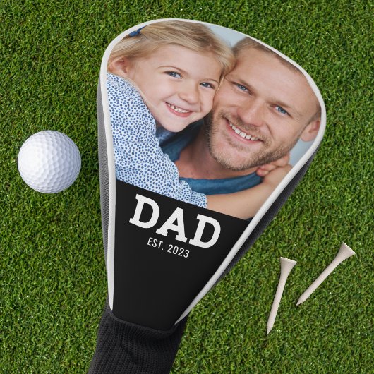 Vater hat modernes Skriptfoto eingerichtet Golf Headcover