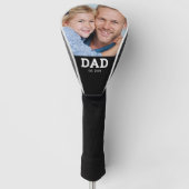 Vater hat modernes Skriptfoto eingerichtet Golf Headcover (Vorderseite)