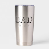 Vater hat Simple Modern Father gegründet Thermobecher (Rückseite)