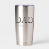 Vater hat Simple Modern Father gegründet Thermobecher (Vorderseite)