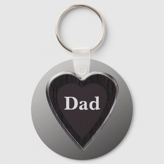 Vater Heart Keychain Schlüsselanhänger (Vorderseite)