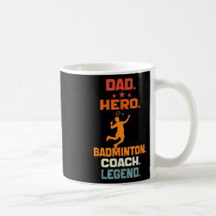 Vater Held Badminton Trainer Legende Badminton Spi Kaffeetasse