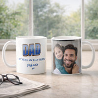 Vater Held Best Friend Foto-Tasse