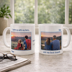 Vater Held Freund Personalisierter Foto-Becher Kaffeetasse