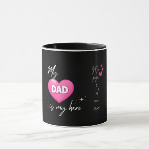 Vater Held Herz / Papà Eroe Tasse