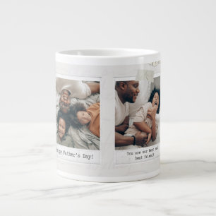 Vater-Held-Tasse 3-Foto-Collage-Tassengeschenk Jumbo-Tasse