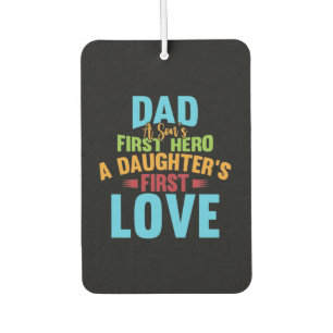 Vater Hero A Daughter Liebe Frohes Vatertag Autolufterfrischer
