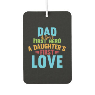 Vater Hero A Daughter Liebe Frohes Vatertag Autolufterfrischer