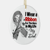Vater Hero in My Life Brain Cancer Keramikornament (Rechts)