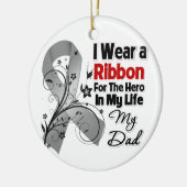 Vater Hero in My Life Brain Cancer Keramikornament (Links)