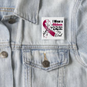 Vater Hero in My Life Head Neck Cancer Button (Beispiel)