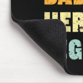 Vater Hero Legend Personalisiert Individuelle Name Mousepad (Ecke)