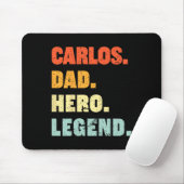 Vater Hero Legend Personalisiert Individuelle Name Mousepad (Mit Mouse)