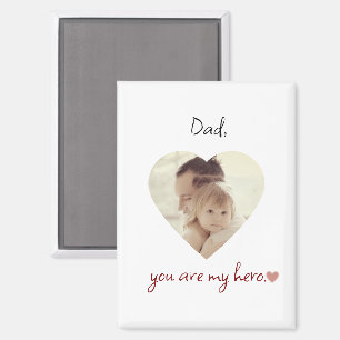 Vater Hero Personalisiert Magnet zum Vatertag