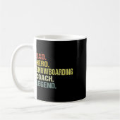 Vater Hero Snowboarden Coach Funny Snowboarden Coa Kaffeetasse (Links)