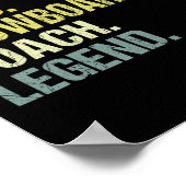 Vater Hero Snowboarden Coach Funny Snowboarden Coa Poster (Ecke)