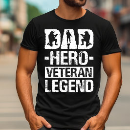 Vater Hero Veteran Legend | Vatertag T-Shirt