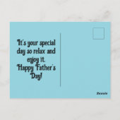 Vater Herz Vatertag Postkarte (Rückseite)