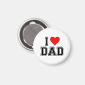 Vater Herzdesign - Fett und einfach Design Magnet (Vorderseite/Rückseite)