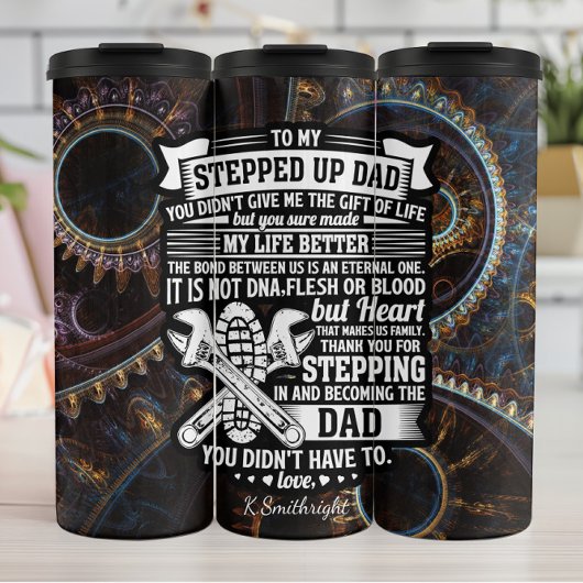 Vater-Herzfamilie verbessern Thermosbecher