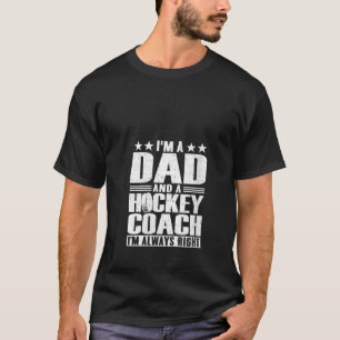 Vater Hockey Vatertag der Damen von Tochter T-Shirt