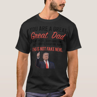 Vater Holiday Geschenk Fathers Day Donald Trump T-Shirt