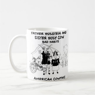 Vater Holstein und Schwester-heilige Kuh-schlechte Kaffeetasse
