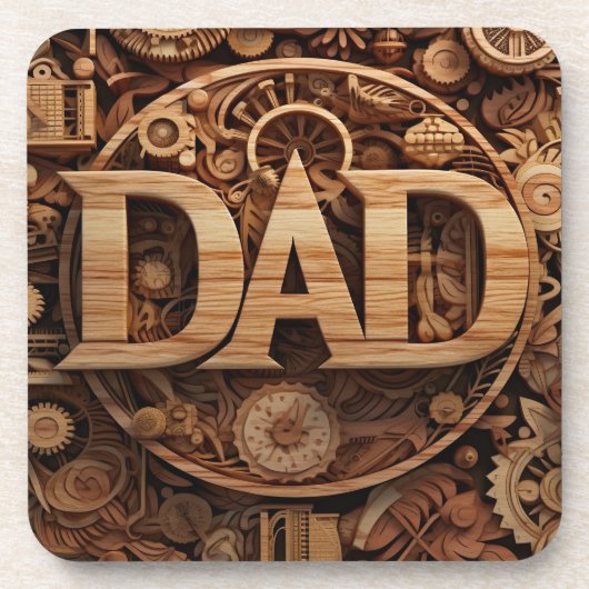 VATER Holzmechanik Getränkeuntersetzer (Vorderseite)